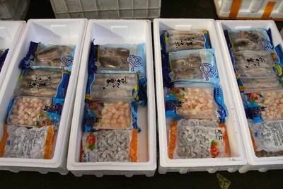 煙臺市場海鮮年貨大比拼 本地海鮮漸成年貨主角，傳統農副產品銷售平穩